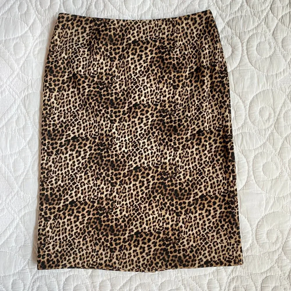 Alfani Size‎ 4 Animal Print Smooth Knit Pencil Skirt IMMACULATE CONDITION!